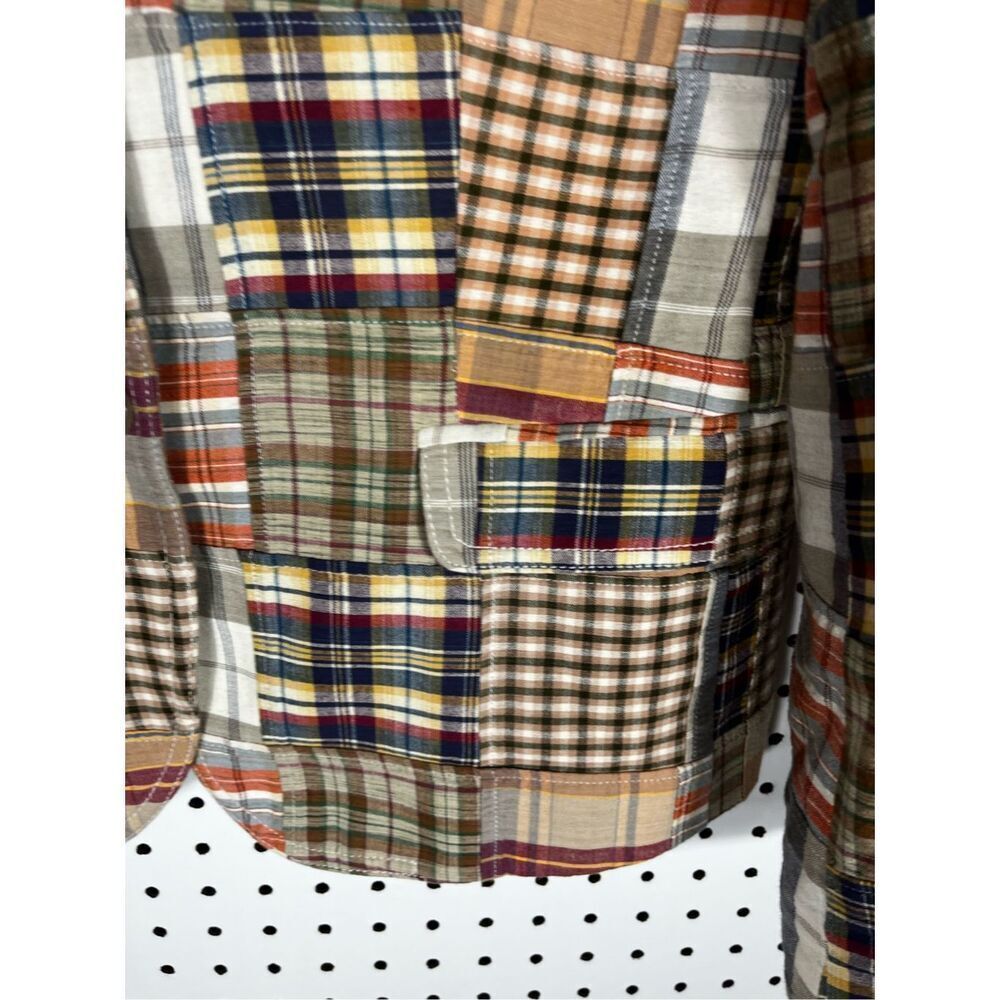J.Crew Patchwork Blazer Jacket Size 8 - image 4